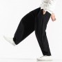 New Men's Cotton Linen Loose Pants Male Summer Casual Solid Color trousers Wide Leg Pants Streetwear Plus Size M-5XL