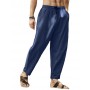 Men's Cotton Linen Pants Male New Breathable Solid Color Linen Trousers Fitness Pocket Pencil Pants M-5XL YLX061