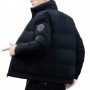 New Middle-aged and Young People's Thickened Warm Oversized Stand Collar Men's Cotton Padded Jacket
