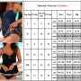 Swimwear Suits Women Stitching Casual V Neck Sleeveless Tops Solid Low Waist Bottoms Black Two-Piece Suits Swimsuit Women