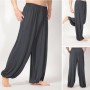 Harem Pants Yoga Pants Men Casual Solid Color Baggy Trousers Belly Dance Yoga Slacks Sweatpant Trendy Loose Dance Sport Clothes