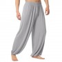 Harem Pants Yoga Pants Men Casual Solid Color Baggy Trousers Belly Dance Yoga Slacks Sweatpant Trendy Loose Dance Sport Clothes