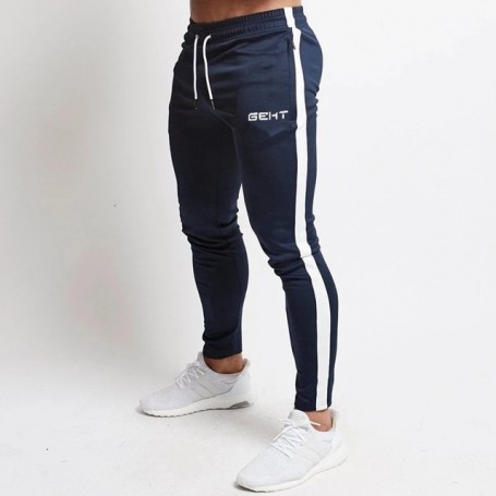 Men's High Quality Brand Men Pants Fitness Casual Elastic Pants Bodybuilding Clothing
