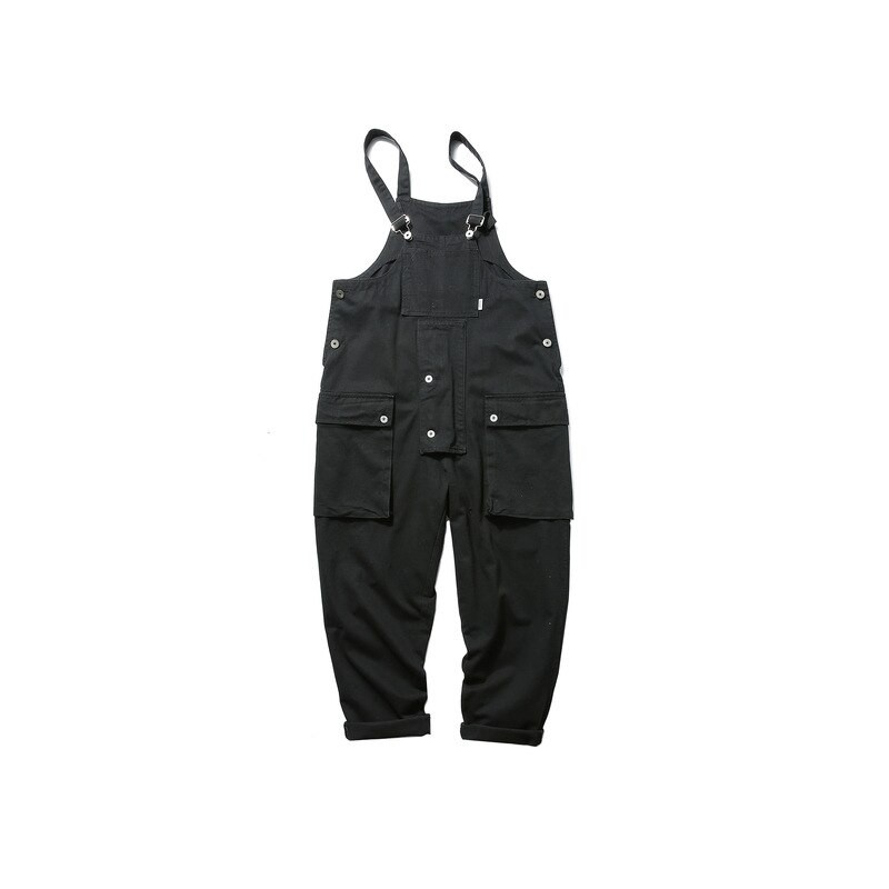 Onepiece Overalls Men's Loose Suspenders Overalls Suits Bf Skills