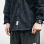 High Quality Thick Woolen Shirt Men Clothing  Streetwear Lapel Long Sleeve Casual Plaid Top  Coats Male