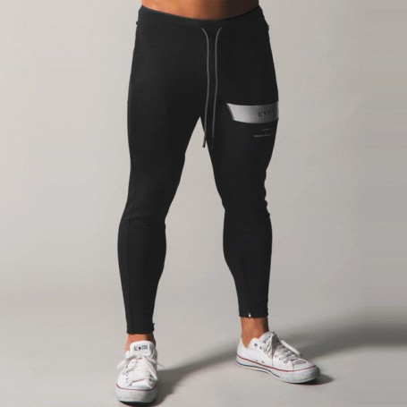 Gym Fitness New Sports Pants Men's Jogging Running Training Cotton Slim Pencil Pants Fitness Leisure Sports Wind Sweatpants