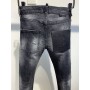 Straight Jeans DSQUARED2 Unisex Studded Faded Casual Fashion