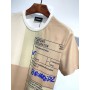 Dsquared2 Men's Cotton 100% Classic Big Letter Logo Simple Casual Fashion Trend Loose DSQ2 Round Neck T-Shirt Friend Gift DT848