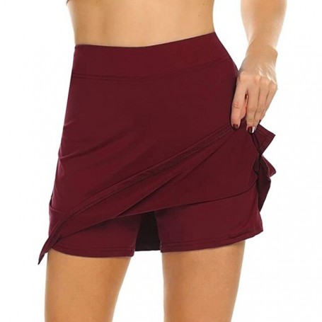 S-4Xl Skirt Ladies Large Size High Waist Slim Slimming Short Skirt A-Line Shorts Tennis Sports Short Skirt Women
