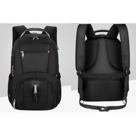 Travel Bag Business Anti Theft Backpack Men Mochila USB Charging 15.6 17 Inch Laptop Backpack Waterproof Men's Swiss Backpacks