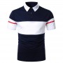 Men Polo Men Shirt Short Sleeve Polo Shirt Contrast Color Polo New Clothing streetwear Casual Fashion Men Tops