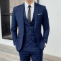 Suits for Men Jackets+Pants+Vest Suits Sets Formal Wear Dress Male Solid Business Casual Slim Fit Suits Size 6XL