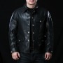 Jacket Men Genuine Horse Leather 85% Wool Lining Horsehide Stylish Jacket