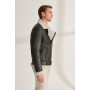 Men's Biker Fur Leather Jacket Genuine Sheepskin Coat High Quality Soft Parka Winter Outfits Made In Turkey New Year Fashion