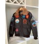 100% Genuine Leather Man A2 Pilot Jacket Tom Cruise Top Gun Air Force Coat Brown Thick Cowhide Big Size Motorcycle Jacket