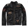 DHL Free Shipping Men's Motorcycle Biker Jacket Genuine Cowhide Leather Jacket Men's Black Slim Leather Jacket Male Vintage Coat