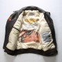 Super Fast Shipping Air Force G1 Pilot Jacket Men Warm Real Removable Fur Collar Genuine Cow Leather Coat vintage Bomber Jacket