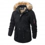 Thick Warm Winter Parka Men Fleece Hooded Men Winter Jacket Coat Military Cargo Jackets Mens Plus Size 3XL Velvet Warm Coat