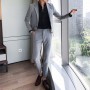 (Jackets+pants) 2022 Brand clothing Men spring High quality business Blazers/Male slim fit cotton leisure groom dress two-piece