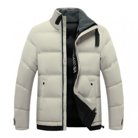 Men's high quality brand cotton jacket Overcoat 2021 autumn winter mens fashion solid color thick warm lamb collar cotton coats