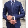 Suits For Men Slim Fit 2 Piece Sets Formal Wedding Groom Notch Lapel Tuxedo Male Office Business Blazer