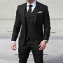 Classic Suits For Men Slim Fit 3 Piece Sets Formal Wedding Groom Prom Tuxedo Male Office Business Blazer (Jacket+Vest+Pants)