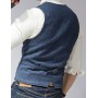 Men's Casual Classic Suit Vest V Neck Herringbone Tweed Slim Fit Business Waistcoat For Wedding