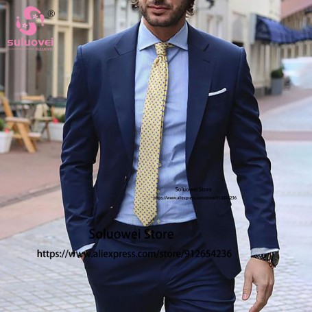 Suits Men Slim Fit Formal Casual Wear