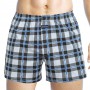 Boxer Shorts Plaid Wide Leg Cotton Home Wear Breathable Underwear 3pcs