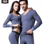 52025 Men Thermal Underwear Women Thermal Underwear Premium Quality Naturally Soft Cotton Fleece-lined Warm Panels Long Johns