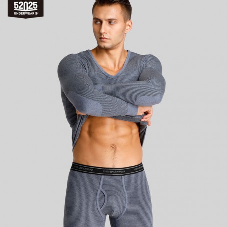 52025 Men Thermal Underwear Women Thermal Underwear Premium Quality Naturally Soft Cotton Fleece-lined Warm Panels Long Johns