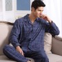 Men Pajamas Set Lounge Sleepwear Plaid Pyjamas Long Sleeve Spring Autumn Loungewear Male Home wear Home Clothes