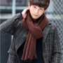 2022 New Arrived Brand Men Scarf Knit Spring Winter Scarves Long Size Male Warmer Women's Solid Color Wool Bufanda