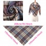 2022 Women Winter Scarf Triangle Shawls Lady Wraps Plaid Cashmere Pashmina Warm Scarves Solid Blanket Female Soft Scarfs