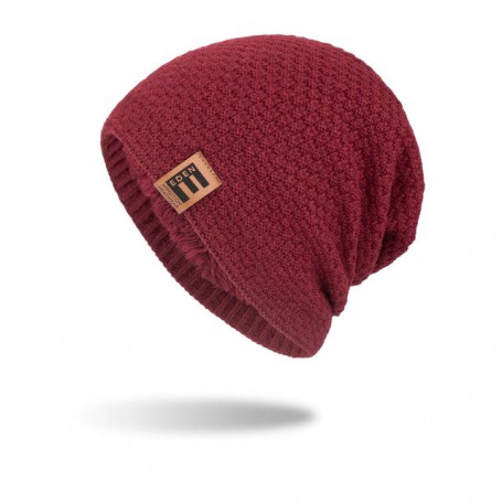 Beanie Fashion Hats for Men Bonnets Fleece Knitted Casual