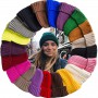 Unisex Hat Cotton Blends Solid Warm Soft HIP HOP Knitted Hats Men Winter Caps Women's Skullies Beanies For Girl Wholesale