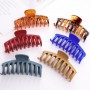 Solid Color Claw Clip Large Barrette Crab Hair Claws Bath Clip Ponytail Clip for Women Girls Hairpins Headwear Hair Accessories