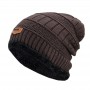 Beanies Men Winter Hat Women Knitted Hats For Men Cap Winter Beanie Hat Thick Warm Brimless Fur Bonnet Men's Cap