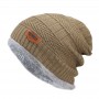 Beanies Men Winter Hat Women Knitted Hats For Men Cap Winter Beanie Hat Thick Warm Brimless Fur Bonnet Men's Cap
