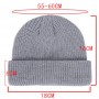 Winter Warm Beanies Casual Short Thread Hat Adult Men  Female Wool Knitted Skull Cap Elastic  Unisex