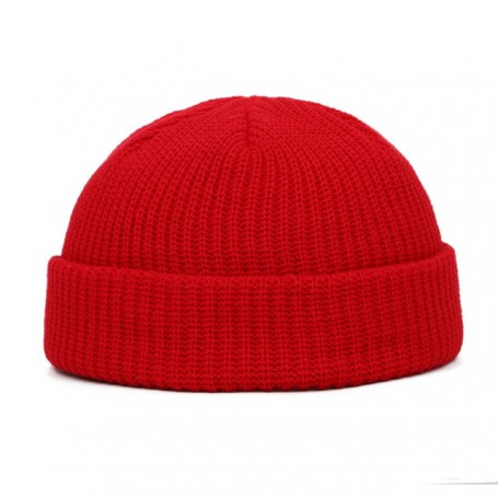 Winter Warm Beanies Casual Short Thread Hat Adult Men  Female Wool Knitted Skull Cap Elastic  Unisex