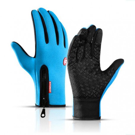 2022 Winter Gloves For Men Waterproof Windproof Cold Gloves Snowboard Motorcycle Riding Driving Warm Touchscreen Zipper Glove