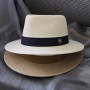 Designer New Natural Panama Soft Shaped Straw Hat Summer Women/Men Wide Brim Beach Sun Cap UV Protection Fedora Birthday Gift