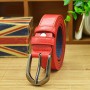 High Quality Children Black Leather Belts for Boys Girls Kids Casual Waist Strap Belt Waistband for Jeans Pants Trousers 2.3cm