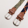 2.5cmX100cm Unisex Thin Belt Women Casual Knitted Pin Buckle Men Belt Woven Canvas Elastic Expandable Braided Stretch Belts