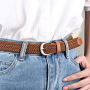 New High Quality Fashion Belt Canvas Braided Belts for Women Men Pin Buckle Woven Stretch Waist Strap for Jeans cinturon mujer