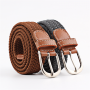 New High Quality Fashion Belt Canvas Braided Belts for Women Men Pin Buckle Woven Stretch Waist Strap for Jeans cinturon mujer