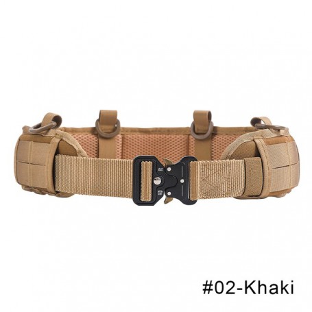 Unisex Adjustable Military Tactical Belt Army Molle Battle Airsoft Combat Outdoor Men Women CS Hunt Paintball Pad Waist Belts