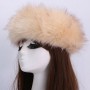 Thick Furry Hairband Fluffy Russian Faux Fur Women Girl Fur Headband Hat Winter Outdoor Earwarmer Ski Hats Hot
