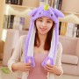 Funny Hat Rabbit Hat Moving Ears Cute Cartoon Toy Hat Airbag Kawaii Funny Toy Cap Kids Plush Toy Birthday Gift Hat for Girls
